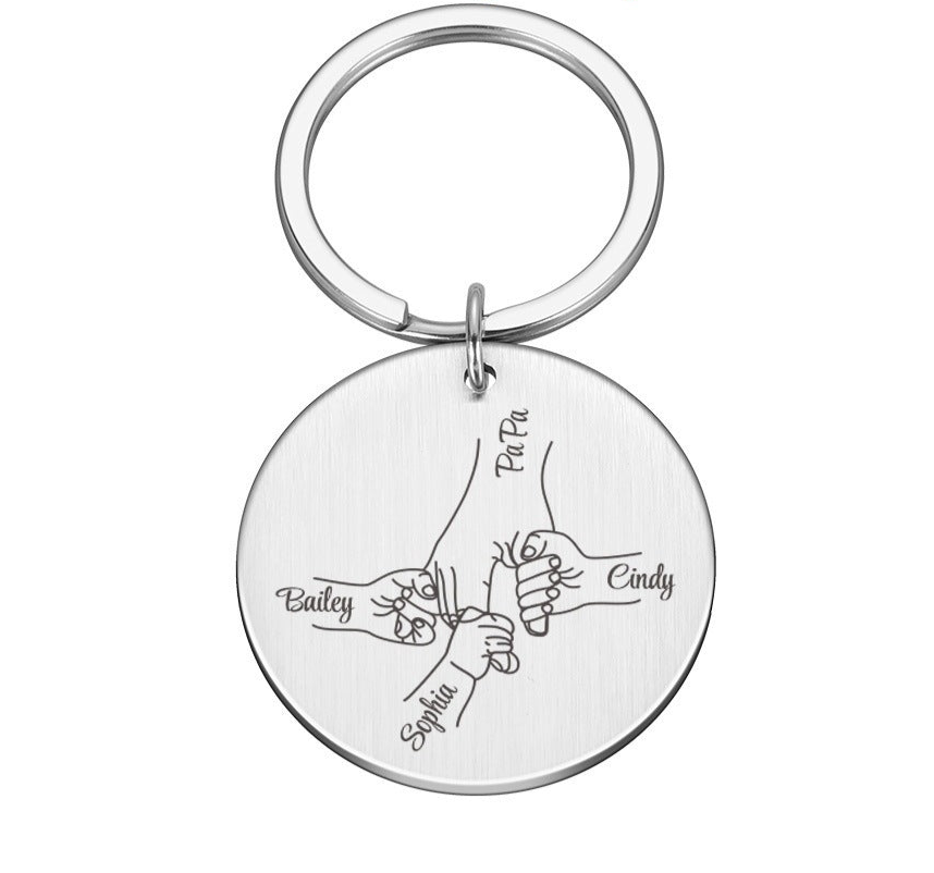 Personalized Father's Day Keychain DIY Name