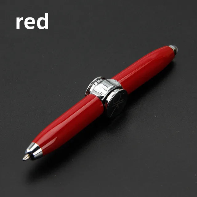 Decompression Finger Rotate Luminous Gyro Pens Toy