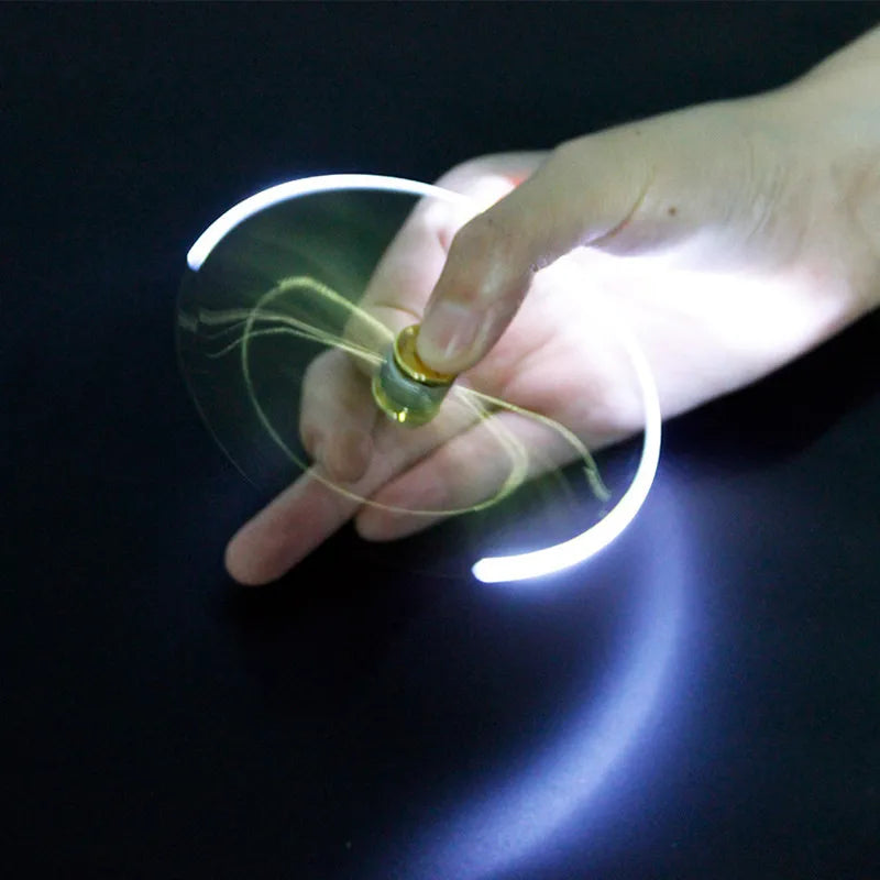 Decompression Finger Rotate Luminous Gyro Pens Toy