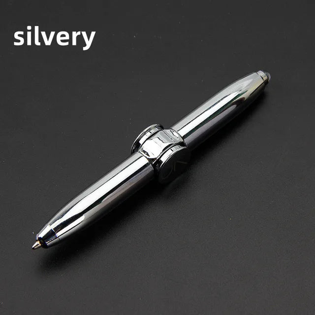 Decompression Finger Rotate Luminous Gyro Pens Toy