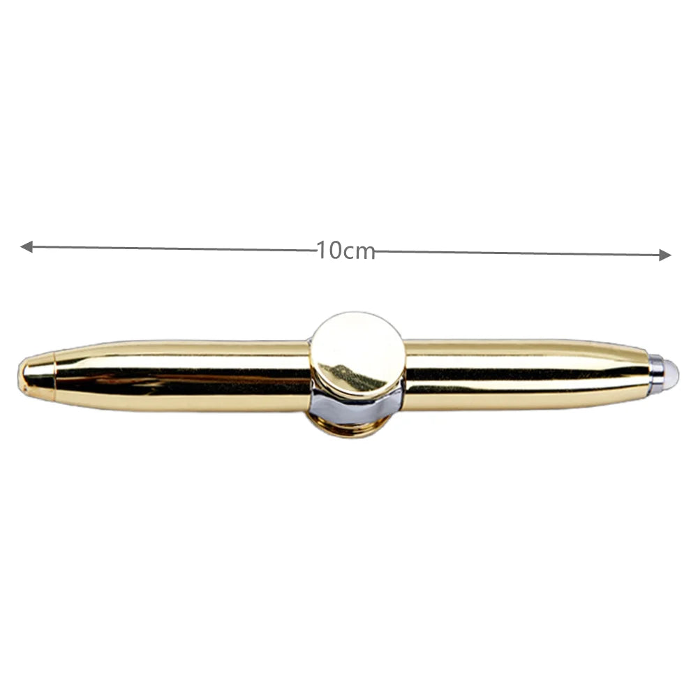 Decompression Finger Rotate Luminous Gyro Pens Toy