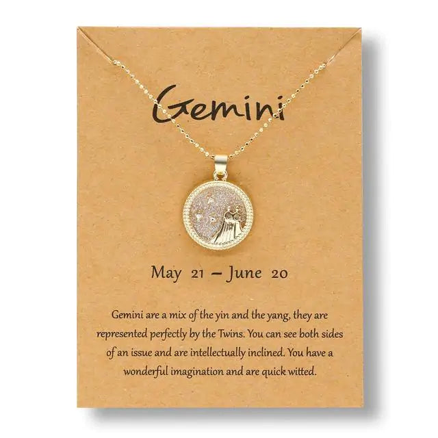 Gold Zodiac Sign Necklace