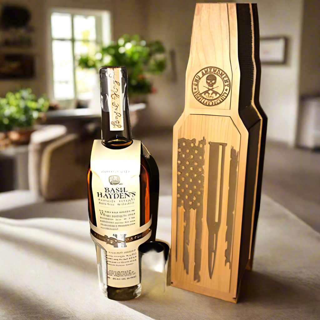 Fathers Day Spirit bottle Wooden Gift Box