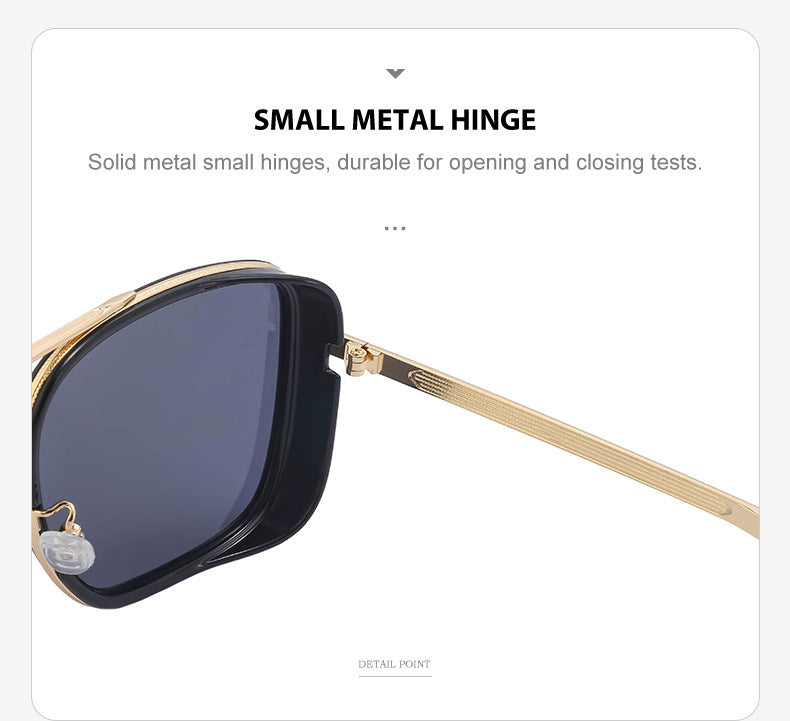 Retro steampunk sun protection sunglasses for men