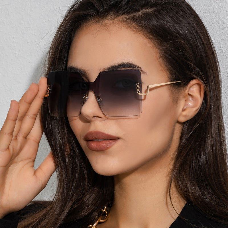 New Large Frame Square Sunglasses For Men And Women