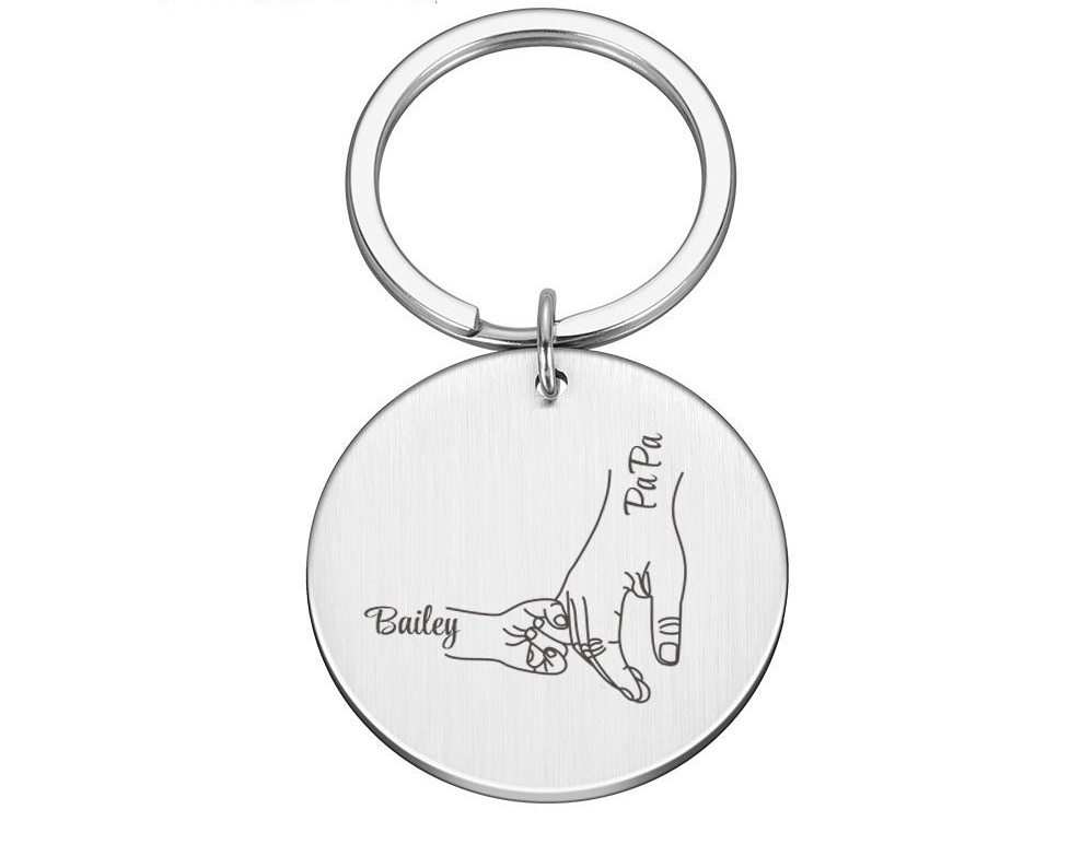 Personalized Father's Day Keychain DIY Name