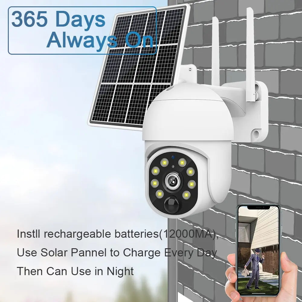 4G Solar Surveillance Camera Waterproof