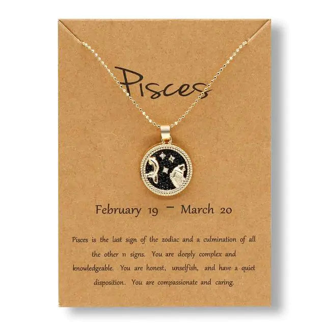 Gold Zodiac Sign Necklace