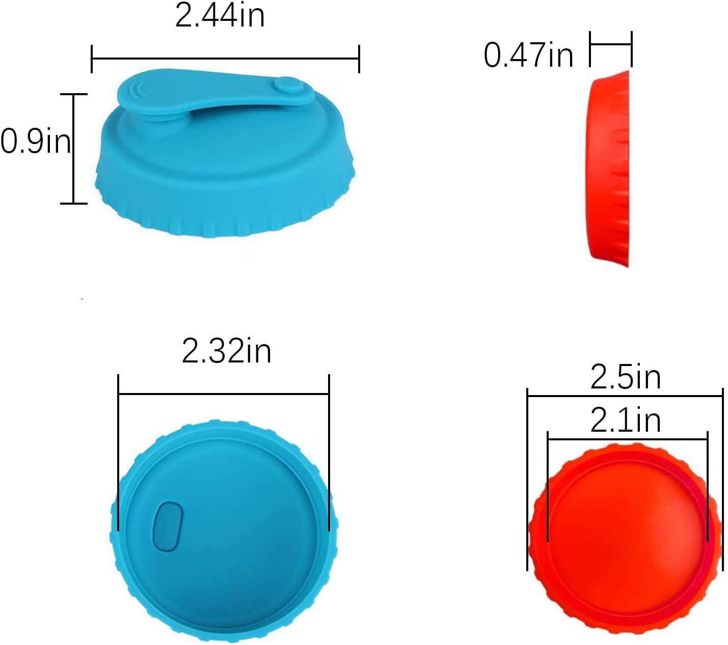 Food Grade Leak-proof Seal Silicone Bottle Cap